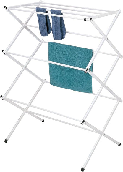 Polder 8311-90 Freestanding Accordion Clothes Drying Rack, 29" x 14.5" x 42", White