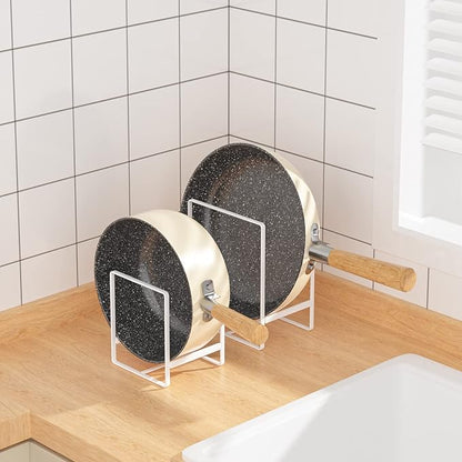Hikinlichi Metal Drying Rack, 3 Pack Inside Cabinet Plate Holders Organizers, Upright Dish Racks for Countertop and Cupboard, Large Capacity, Black (20x16x11.5 cm Each)