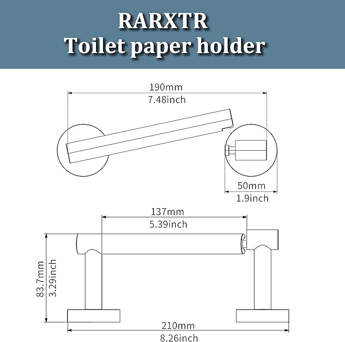 Gold 2 Pack Toilet Paper Holder SUS304 Stainless Steel Double Post Pivoting Toilet Paper Roll Holder Wall Mounted Toilet Tissue Holder for Commercial Bathroom RV