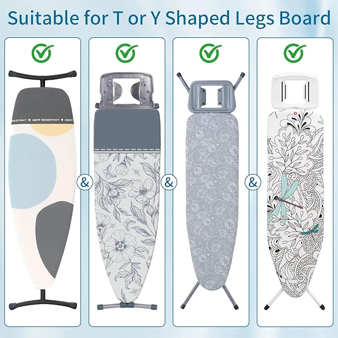 Ironing Board Holder Wall Mount, Heavy-Duty Metal Ironing Board Hanger with Hooks, Space-Saving Storage Rack for Laundry Room, Garage or Door, Black