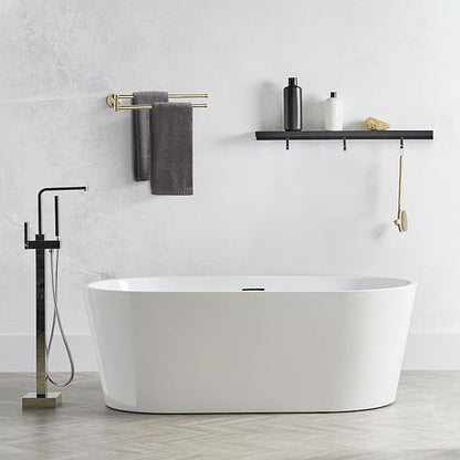 BGL Swivel Towel Bar for Bathroom Gold,Swing Out Double Towel Bar 2-Arm Kitchen Wall Mounted Towel Hanger Holder for Bathroom Organizer