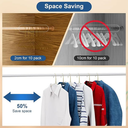 SPECILITE Wire Metal Clothes Hangers Bulk 300 Pack for Standard Size Suits, Coats, Shirts, Pants, Skirts, Space Saving, Non Slip,16 Inch 12 Gauge Ultra Thin, Bronze