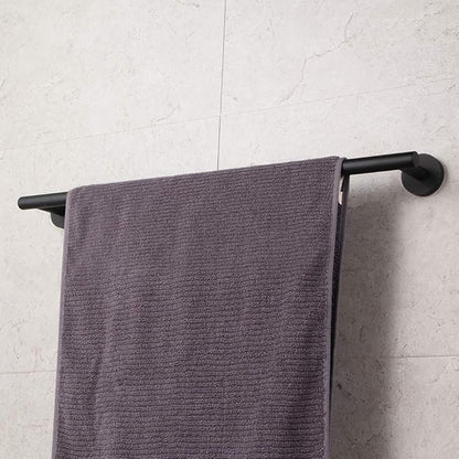 GERZWY Bathroom Towel Bar 24" Stainless Steel Towel Bar Matte Black Contemporary Style Wall Mount for Bath Kitchen AG1101C60-BK