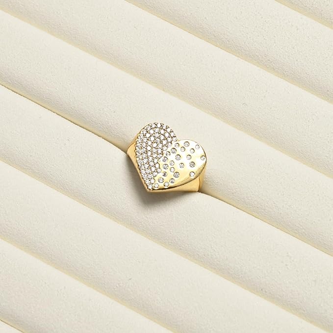 7-Slot Microfiber Ring & Earring Tray Organizer (Beige)