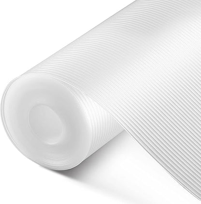 Shelf Liner, Drawer Liner, 20 Inches x 10 FT Cabinet Liner for Kitchen Cabinets Non-Adhesive Shelf Liners, Waterproof Shelf Paper with Non-Slip, Durable Liners, Clear