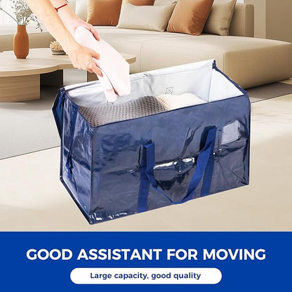 ZFWDSY 93L Moving Bags 8Pack Storage Bag Large Moving Boxes with Lids, Zippers Handles for Moving Totes Bins, College Dorm, Traveling, Camping, Christmas