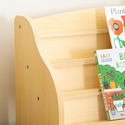 Guidecraft Tabletop Book Display: Book Shelf Display Rack for Kids Room