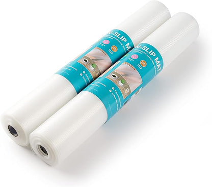 Shelf Liner Non Slip Cabinet Liners Non Slip Waterproof Food-grade EVA Material Kitchen Liners for Cabinets and Drawers,Kitchen Cabinet Liners for Shelves and Bathroom(17.5 inches x 20 Feet x 2 Rolls)