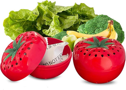 ShuRex Produce Freshness Preserver Saver Kit- Keep Fruits and Vegetables Fresh Longer, Ethylene Gas and Odor Absorber in Refrigerator (2 Pack)