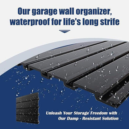 Single Slat Wall Panel (24"x9") - Small PVC Board for DIY Workshop, Bedroom Storage, No Hooks Included. The Slats are only about an inch apart, PVC slate wall panels for Storage (Small-sized, 24"×9")