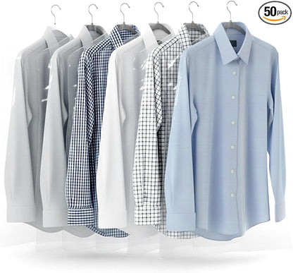 Plasticplace Clear Garment Bags Plastic Suit Bag 1.0 Mil 21" X 4" X 40" (50 Count)