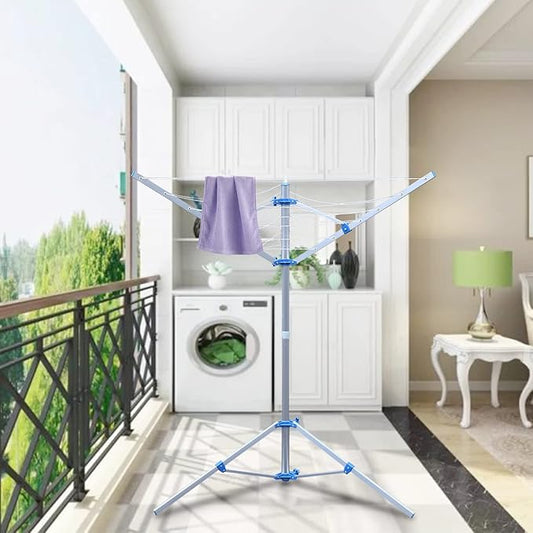 Clothes Line Outdoors Clothes Drying Rack Umbrella Drying Racks Folding Clotheslines for Outside Adjustable Clotheslines Rack for Indoor Balcony Laundry Room