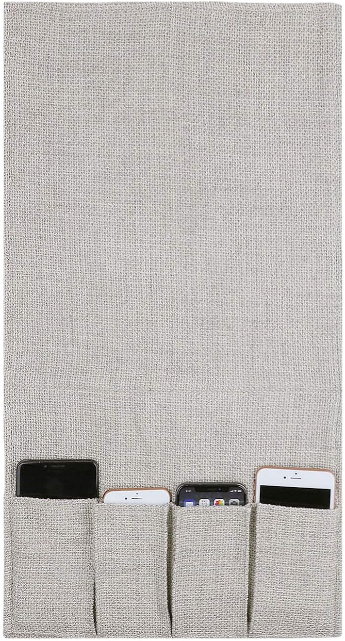 IPENNY Couch Sofa Armrest Organiser Chair TV Remote Holder Bed Storage Pocket Bag for Cellphone Tablet Notepad Book Magazines DVD Eyewears Drinker Snacks Holder Pouch
