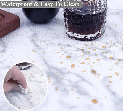 Shelf Liner for Kitchen Cabinets 15 Inch Wide X 20 Ft Non Adhesive Cabinet Drawer Liners for Shelves Non Slip Waterproof Marble Printed Mat for Closet Bathroom Pantry Cupboard Refrigerator