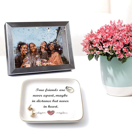 PUDDING CABIN Birthday Gifts for Women True Friends are Never Apart- Long Distance Friendship Gift, Friends Moving Away Gifts