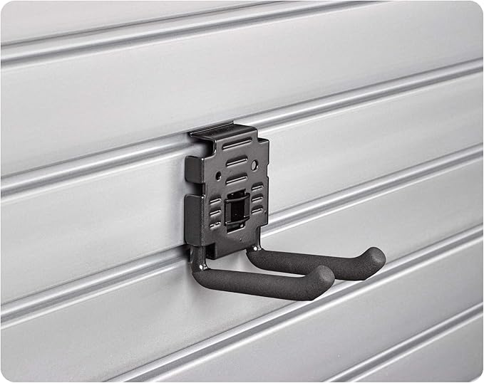 HandIWall Sports Accessory Kit with Locking Bracket Hooks for Slatwall Panel Organization