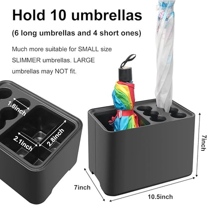Umbrella Stand Rack Umbrella Holder with Drip Tray for Entryway Corner Home Office Decor Space Saving Organizer Stored 10 Umbrellas
