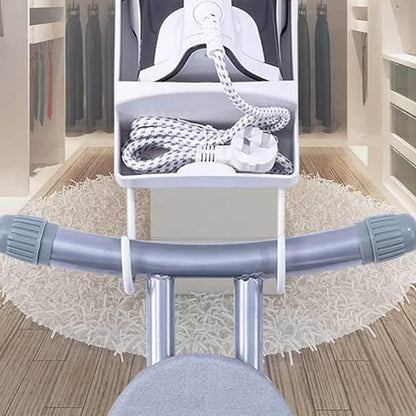 Ironing Board Hanger Wall Mount, Electric Iron Holder Rack Organizer with Hooks for Household Bathroom Laundry Room Closet Hotel White