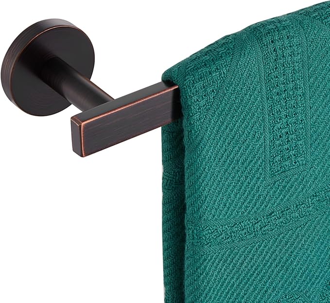 16 Inch Bathroom Towel Bar Bath Towel Rack Kitchen Towel Holder Towel Hanger Wall Mounted SUS304 Stainless Steel Oil Rubbed Bronze AN4001ORB-L16