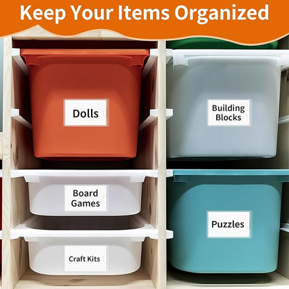 44 Pack Adhesive Pockets, Bin Labels for Storage Bins, Clear Label Holder, Index Card Holder 2x3.5 Inches, Plastic Storage Tote Labels for Organizing Bins Box Drawer