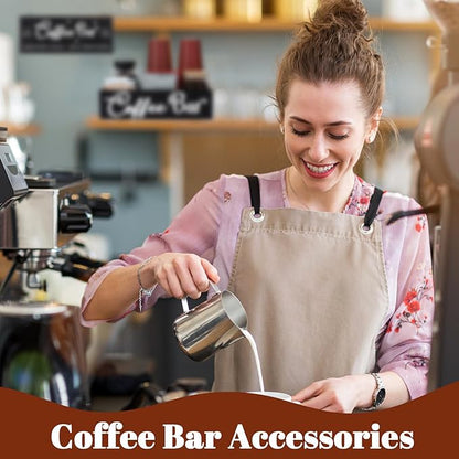 Coffee Bar Organizer for Countertop Coffee Station Organizer Wood Coffee Bar Sign with Removable Dividers for Pods Condiment Syrup Tea Cups Stirrers,Office Coffee Bar Decor