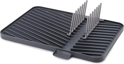 Joseph Joseph Flip-Up Drain Board with Foldable Dish Rack, One-size, Gray