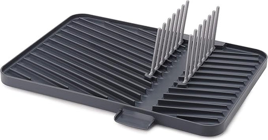 Joseph Joseph Flip-Up Drain Board with Foldable Dish Rack, One-size, Gray