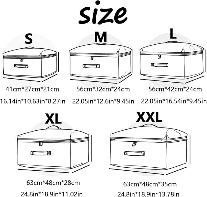 SLDYH UnderbedStorage Bag, Bedding and Quilt Storage Bag, Essential Items for Clothing Organizers during Mobile Travel, Cationic Oxford Fabric, Space Saving, Durable Waterproof Design (Lime, L)