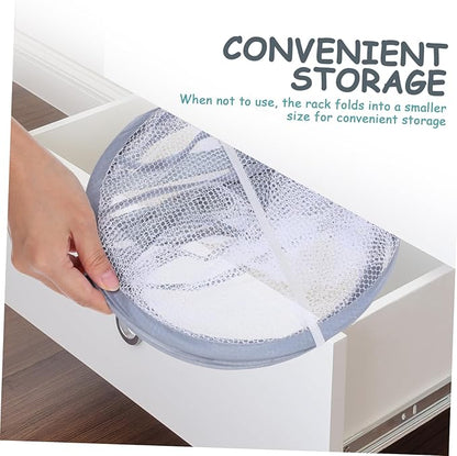 PRETYZOOM Multi-Functional Breathable Mesh Drying Rack Flat Clothes Dryer for Sweaters and Laundry Portable Hanging Net for Indoor/Outdoor Use Adjustable and Foldable Design