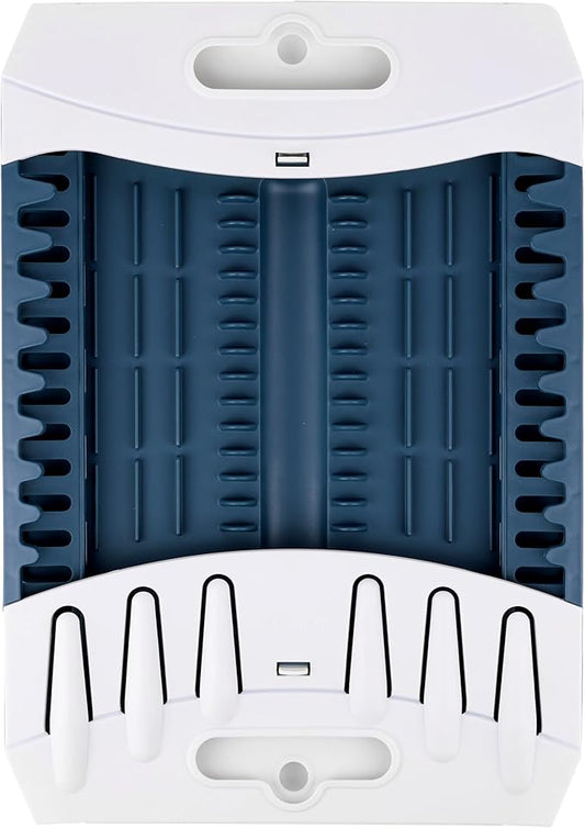 Coghlan's Snapfold™ Dish Rack – Portable Camp Kitchen Organizer, Space-Saving Foldable Dish Drying Rack with Dish and Utensil Slots, Drinkware Holder, for Camping, RVs, and Travel
