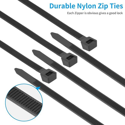 14 inch White Zip Ties Heavy Duty 100 PACK, 200 LBS Ultra Exclusive Strong Plastic Wire Ties, Large Cable Ties Extra Long Tie Wraps, Indoor and Outdoor UV Resistant