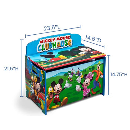 Delta Children Deluxe Toy Box, Disney Mickey Mouse