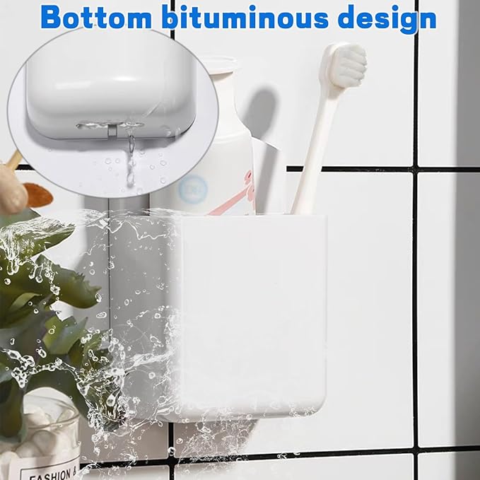 Remote Control Holder Wall Mount 6pcs,TV Remote Holder with Screws,Self Adhesive Pen Holder for Wall, Suitable for TV Remote Controls, Pens, Keys, Toothbrushes