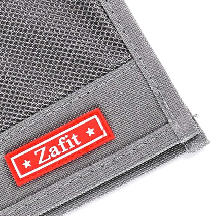 Zafit Bedside Storage Organizer, Table Cabinet Bedside Organizer Caddy for Remotes Phone Glasses (Classic 4 Pockets-Grey)