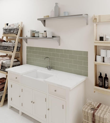 AmGood 8" X 36" Stainless Steel Wall Shelf | Metal Shelving | Garage, Laundry, Storage, Utility Room | Restaurant, Commercial Kitchen | NSF