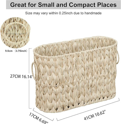 Toilet Paper Basket,Boho Decorative Toilet Paper Storage,Large Wicker Basket for Bathroom Storage,Free Standing