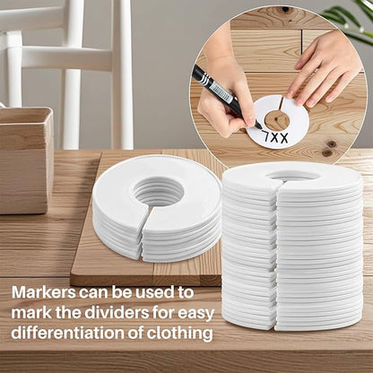 30pcs Closet Dividers Baby Clothes Organizers - Girl Boy Closet Organizers Clothes Dividers Closet Labels Closet Separators Garment Organizer Boutique Clothing Rack Dividers Hanger Dividers Hanger