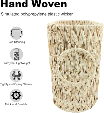 Toilet Paper Basket,Boho Decorative Toilet Paper Storage,Large Wicker Basket for Bathroom Storage,Free Standing