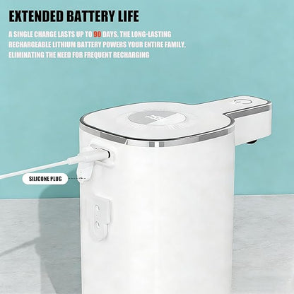Automatic Soap Dispenser Liquid Touchless,Wall USB Rechargeable 4-Level Adjustable,Large Capacity 14.2oz/420mL Smart Hand Soap Dispenser for Kitchen Bathroom Kids Family