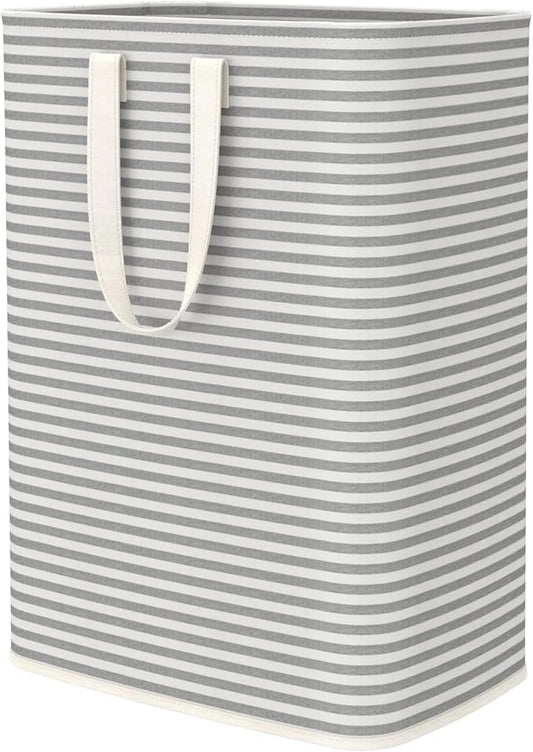 Lifewit 1 Pack Laundry Hamper Large Collapsible Laundry Baskets, Freestanding Waterproof Clothes Hamper with Easy Carry Handles in Laundry Room Bedroom Bathroom College Dorm, Grey, 65L