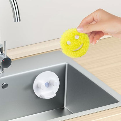 WDVFETGBGHHDSCFRCE Sponge Holder - Compatible with Scrub Daddy Smiley Face Sponges. (Pack of 2)