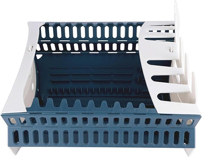 Coghlan's Snapfold™ Dish Rack – Portable Camp Kitchen Organizer, Space-Saving Foldable Dish Drying Rack with Dish and Utensil Slots, Drinkware Holder, for Camping, RVs, and Travel