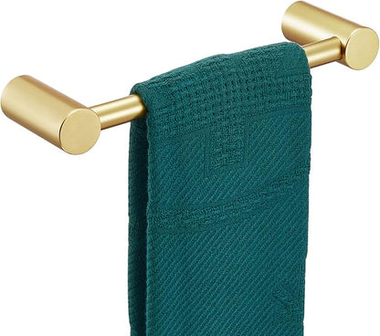KOKOSIRI Hand Towel Bar for Bathroom Hardware Accessory 12-Inch Bath Towel Holder Contemporary Wall Mounting Brushed Gold Stainless Steel, B4007BG-L12