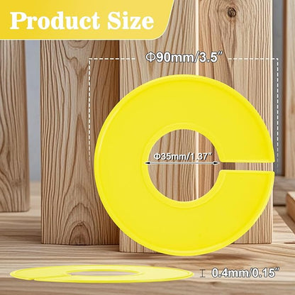 Sukh Closet Dividers 30pcs - Plastic Clothes Organizer Shelf Tags Labels for Clothing Rack Wardrobe Store Warehouse Nursery Must Haves Boutique Supplies Sturdy Durable Flexible No Burrs (Yellow)