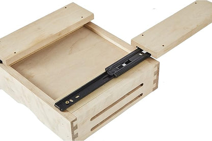 CabinetRTA Wood Pull Out Spice Rack Organizer for Cabinet – 12"(W) x 10"(D) x 4"(H) for Upper Kitchen Cabinets and Pantry Closet, for Spices, Sauces, Canned Food etc…