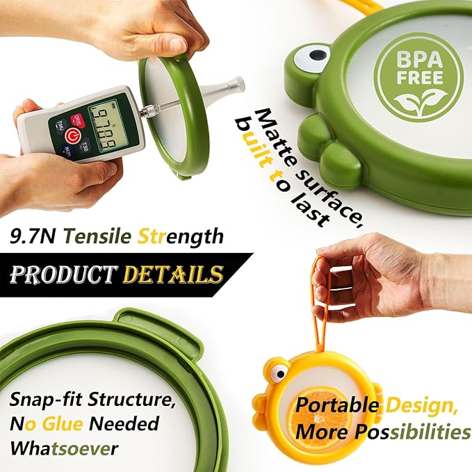 Erehere Avocado Saver, Onion Storage Container Set of 4, Reusable Fridge Bin for Garlic, Lemons, Potatoes, Food Fresh Keeper & Organizer