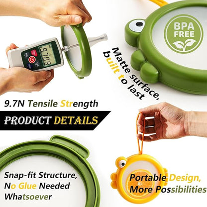 Erehere Avocado Saver, Onion Storage Container Set of 4, Reusable Fridge Bin for Garlic, Lemons, Potatoes, Food Fresh Keeper & Organizer