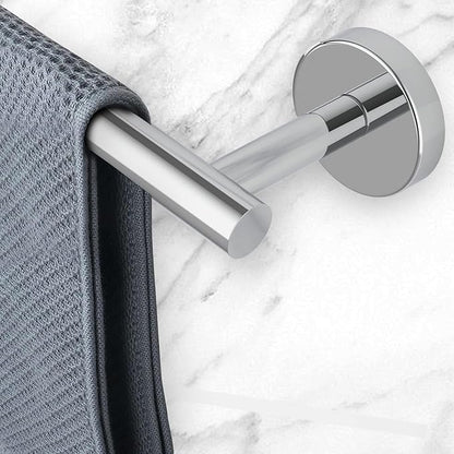 Newfun 10Pcs Polished Chrome Bathroom Hardware Set - Includes 24&18inch Towel Bar, Robe Hook, Toilet Paper Holder, 2 Pack 5 Piece Bathroom Accessories Set Stainless Steel Wall Mounted