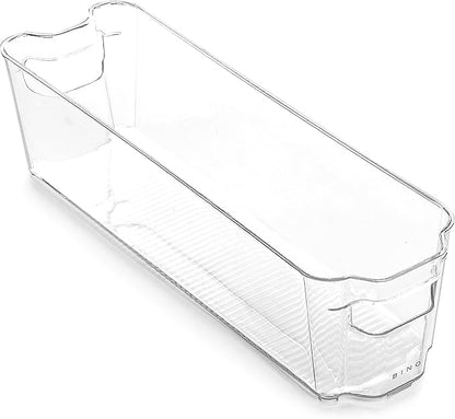 BINO | Stackable Plastic Storage Bins, Small - 12 Pack | THE STACKER COLLECTION | Multi-Use Organizer Bins | BPA-Free | Pantry Organization | Home Organization | Fridge Organizer | Freezer Organizer