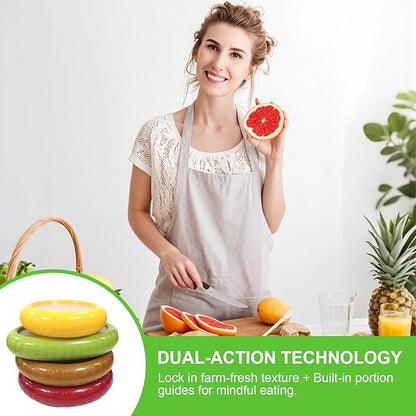 AWLGAK Silicone Food Storage Containers Avocado Saver for Fridge Onion Storage 4-Piece Set Reusable Anti-Oxidation Box Perfect for Vegetables Fruits Lemons Garlic Tomatoes Potatoes